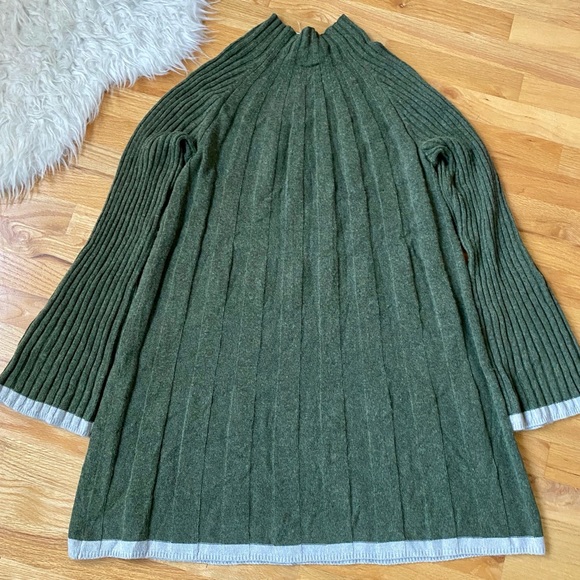 Anthropologie Moss Green Sweater Dress Arsenal - Picture 5 of 8